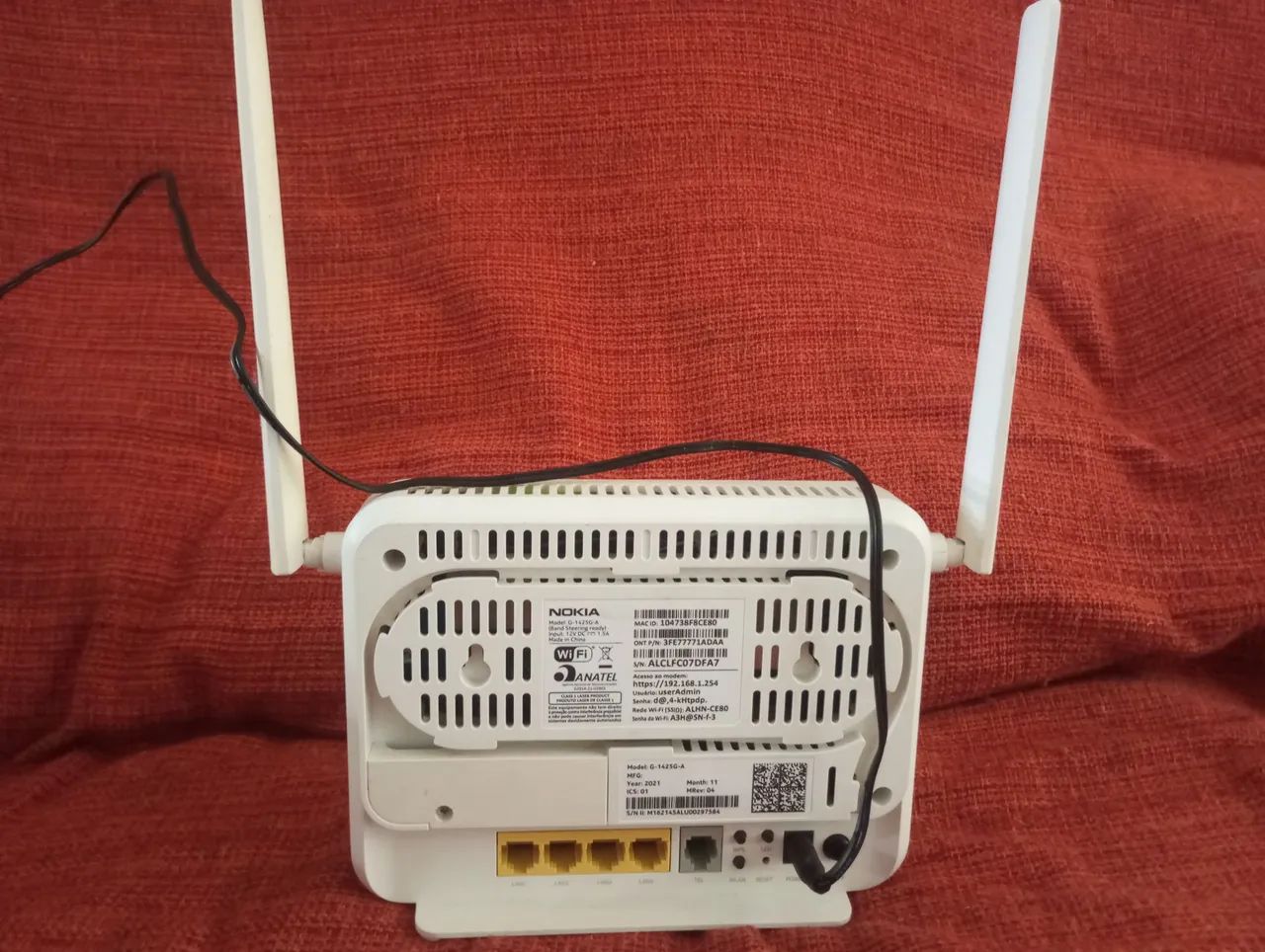 Moldem Nokia 1425-G WiFi Rede Óptica ONT - Foto 2