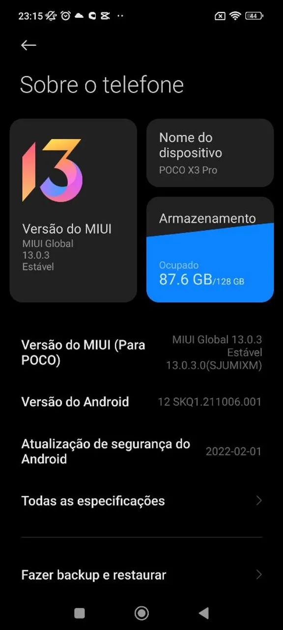 Poco X3 PRO 128gb - CAIXA E CAPINHA - Único dono - Foto 4