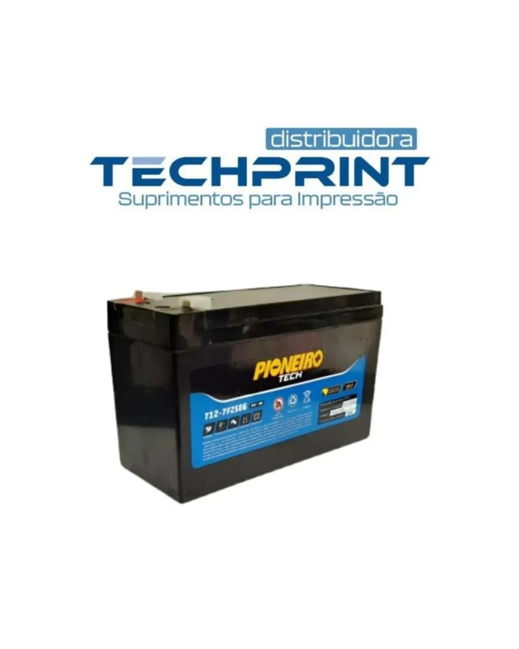 BATERIA SELADA VRLA 12V 7AH PIONEIRO TECH PARA NOBREAK E ALARME - Foto 2