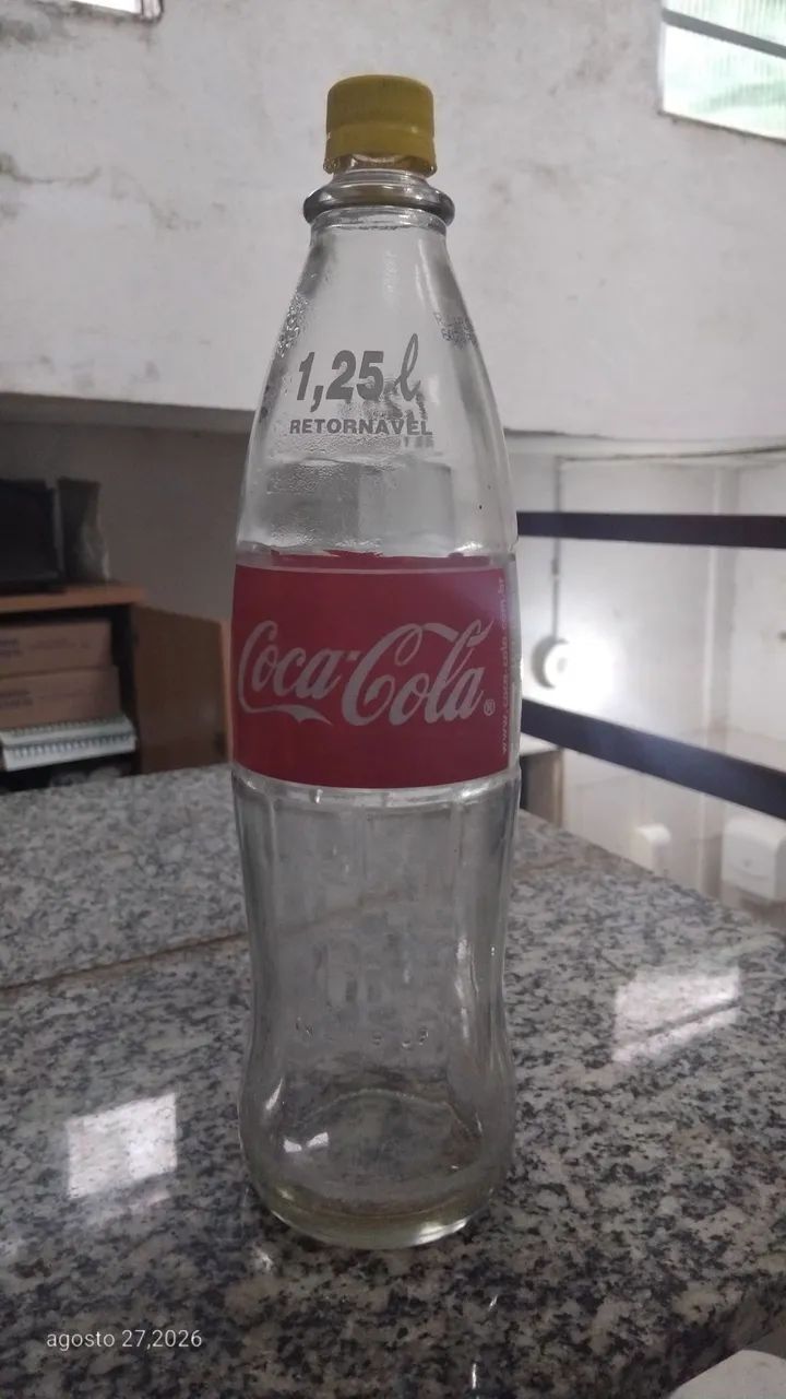 Garrafa de vidro de coca-cola 1,25