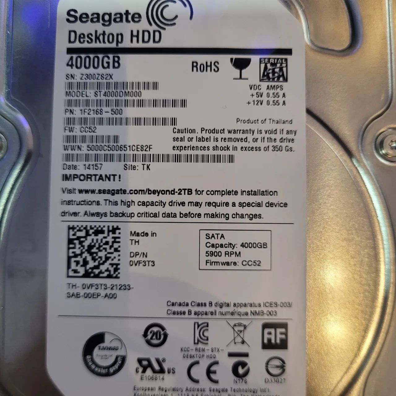 HD INTERNO SEAGATE 4 TERABYTES  - Foto 2