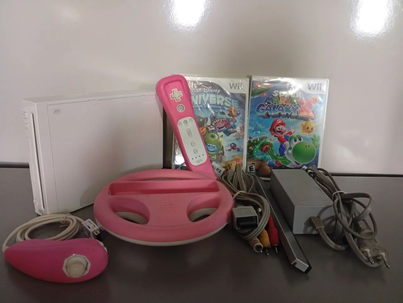Wii com assessorios rosa - Foto 2