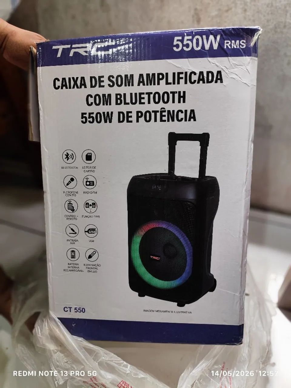 Caixa de som TRC 550W 