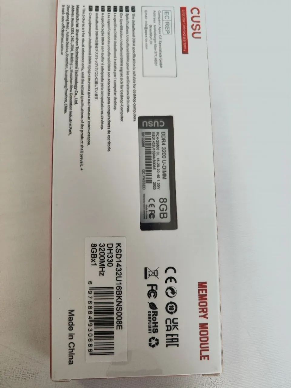 Memória RAM 8GB DH330 SÉRIES  - Foto 2