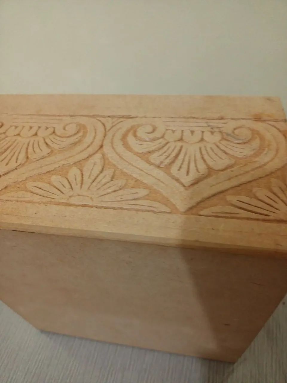 Caixa MDF crua esculpida  - Foto 3