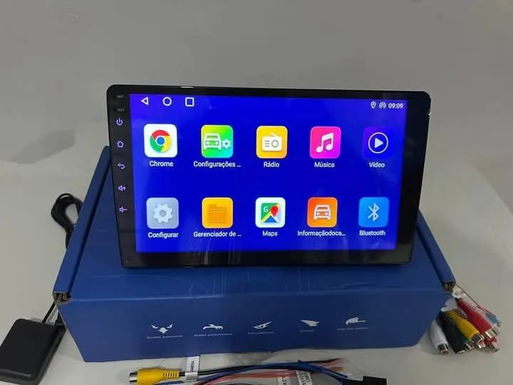 Multimídia  9P android  4ram  64g GB carplay YouTube wifi Waze Netflix universal  - Foto 5