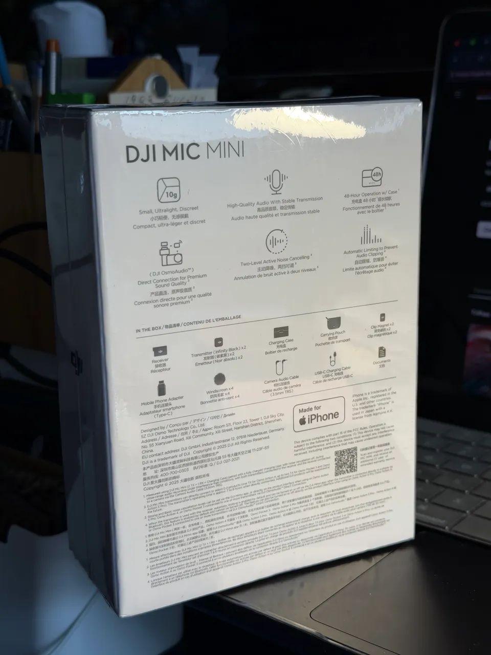 Microfone Dji Mic Mini Versão com 2 microfones LACRADO - Foto 3