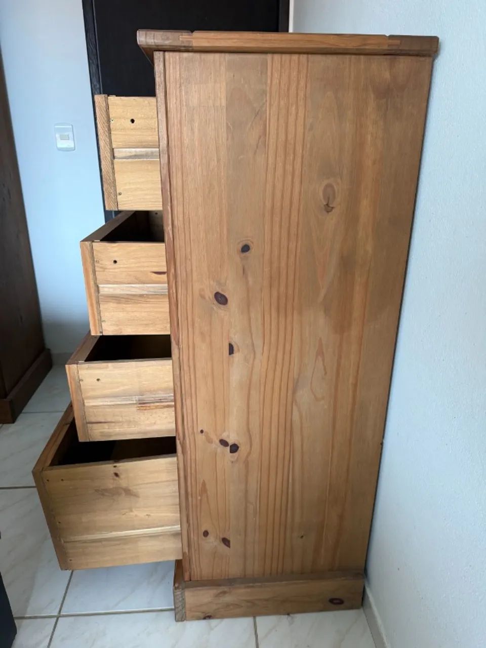 Cômoda rústica de madeira Pinus  - Foto 4