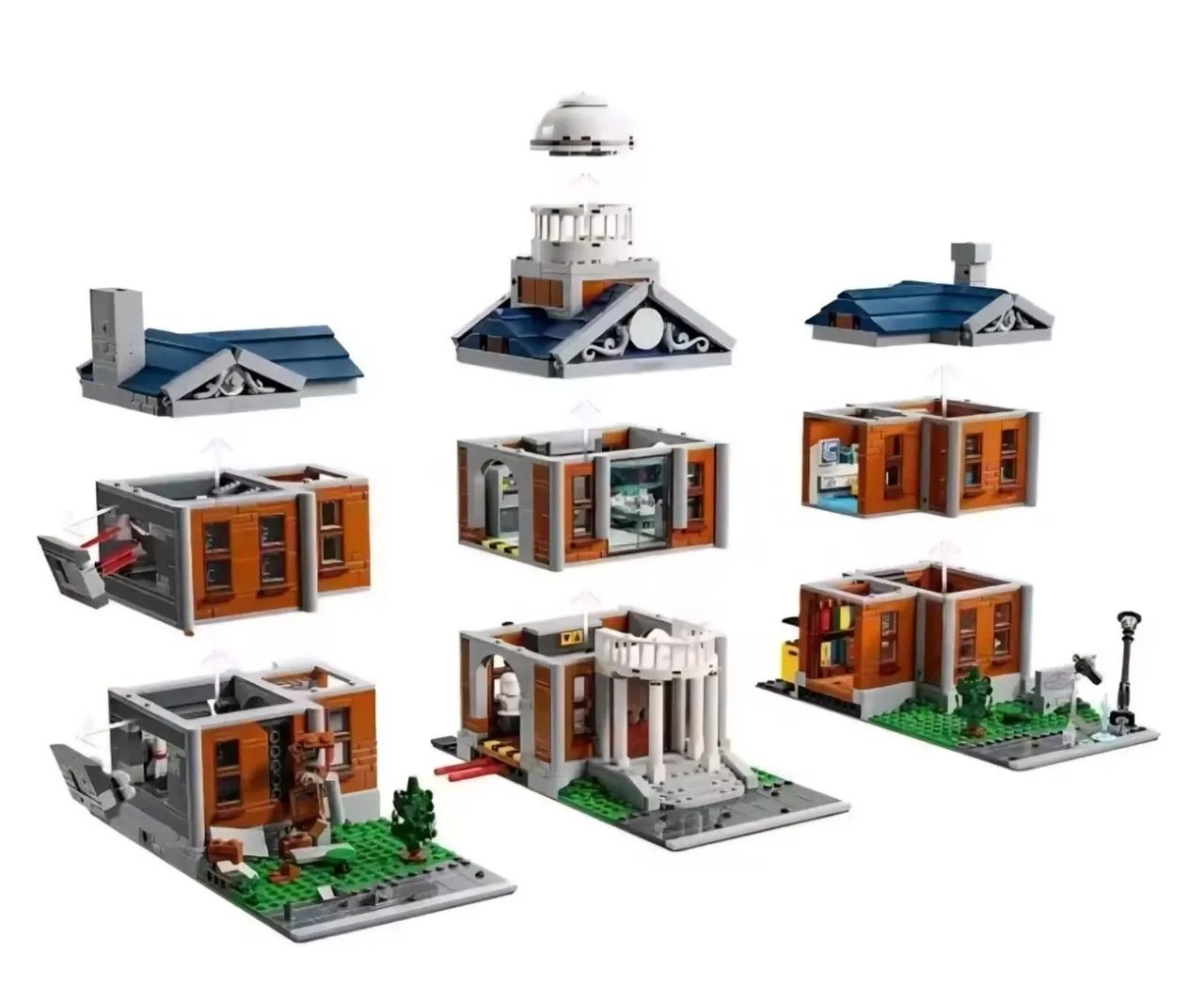 BLOCOS DE MONTAR X-JET MOD 76281 + MANSÃO X 76294 - 3443 PEÇAS
