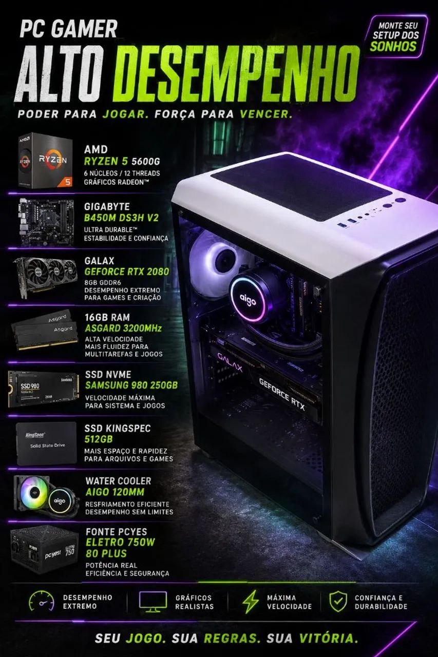 CPU GAMER RYZEN 5600G