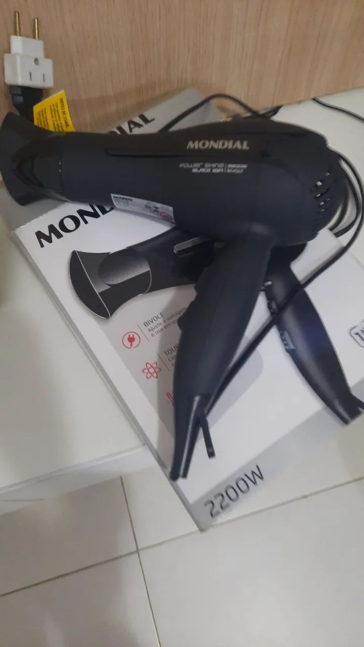 Vendo secador de cabelo novo
