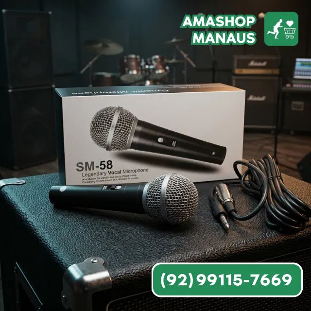 Microfone Profissiona M58 Com Fio