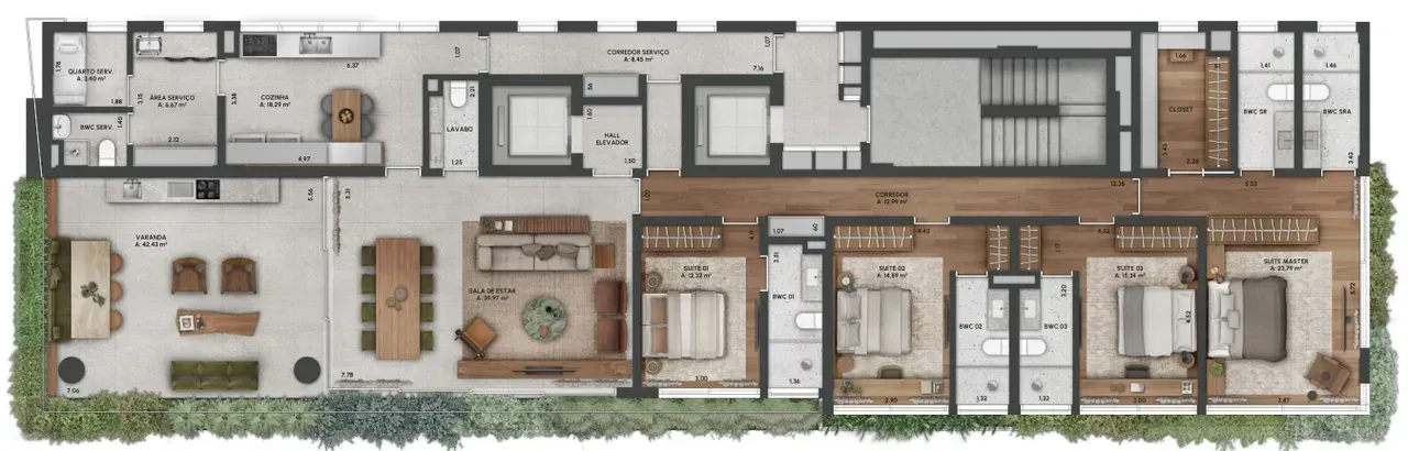 PLANTA 305m²