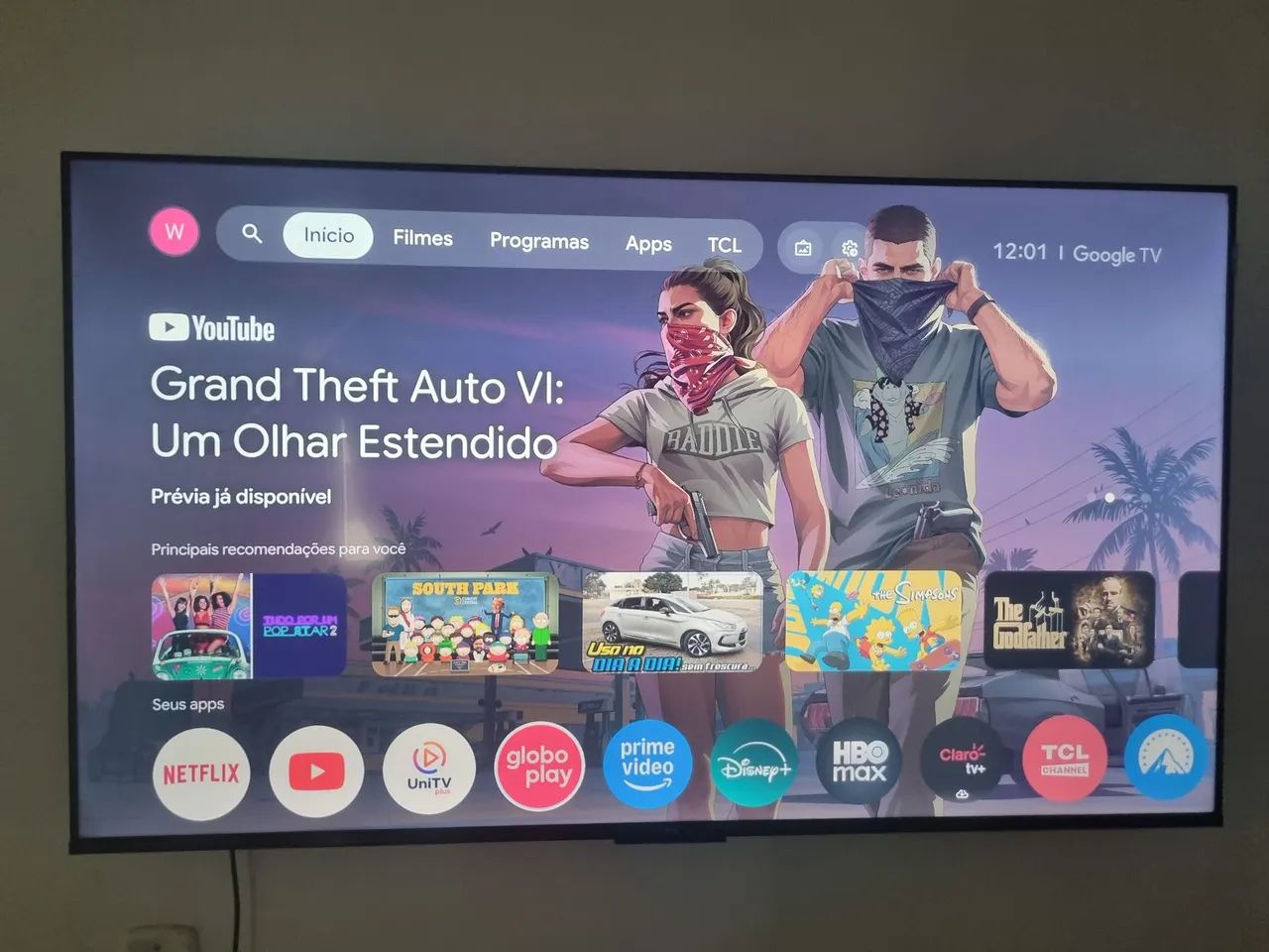 Smart TV TCL 50 polegadas 4K 