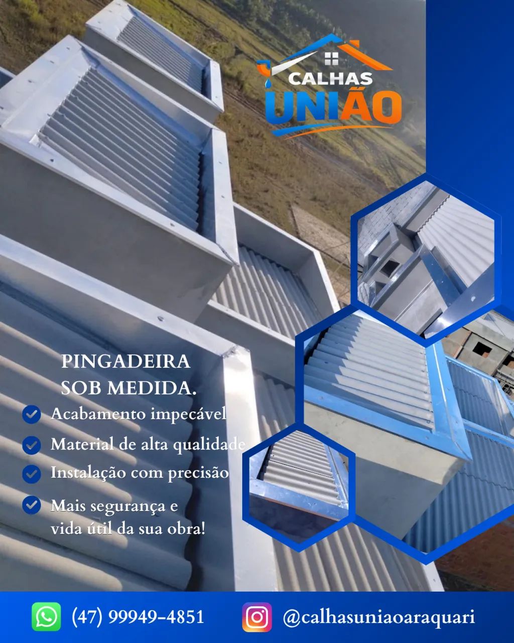 Calhas e peças em alumínio sob medida  - Foto 2