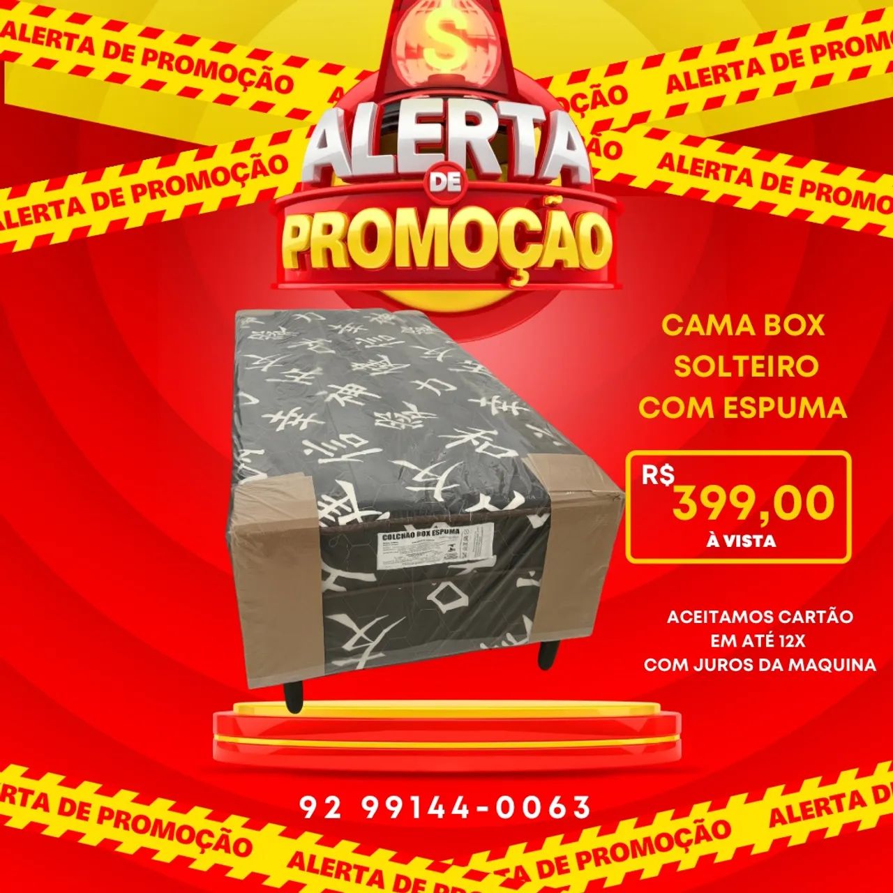 Cama box solteiro com espuma a pronta entrega 