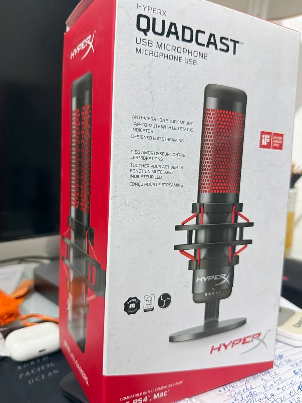 Hyperx QuadCast USB Microfone Condensador Gamer - Foto 4