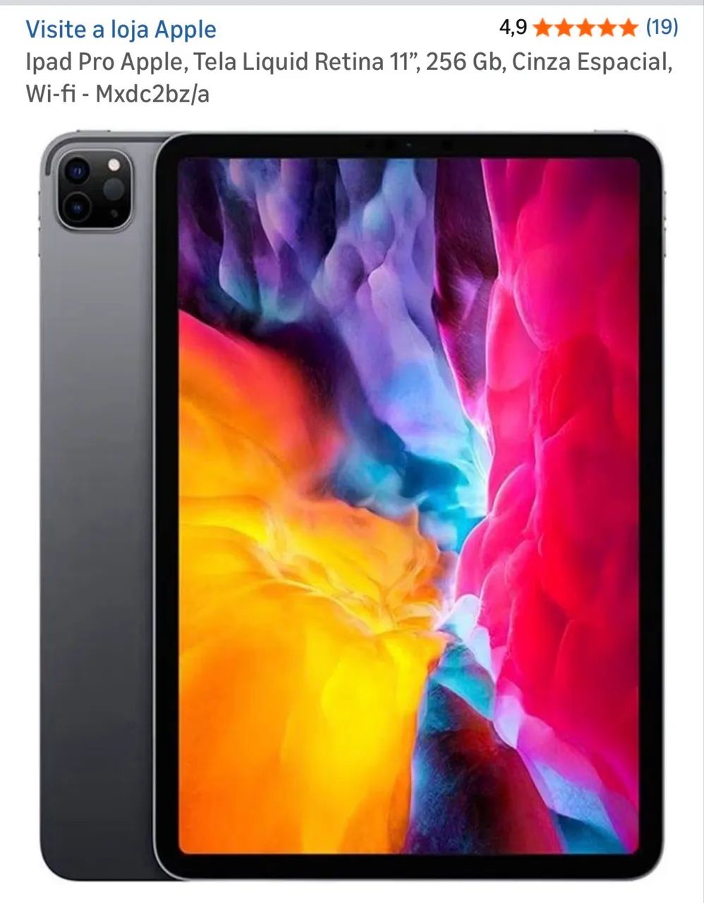 iPad Pro 11 256gb Cinza Espacial - Celulares e Smartphones iPad Pro 11 256gb Cinza Espacial - Celulares e Smartphones