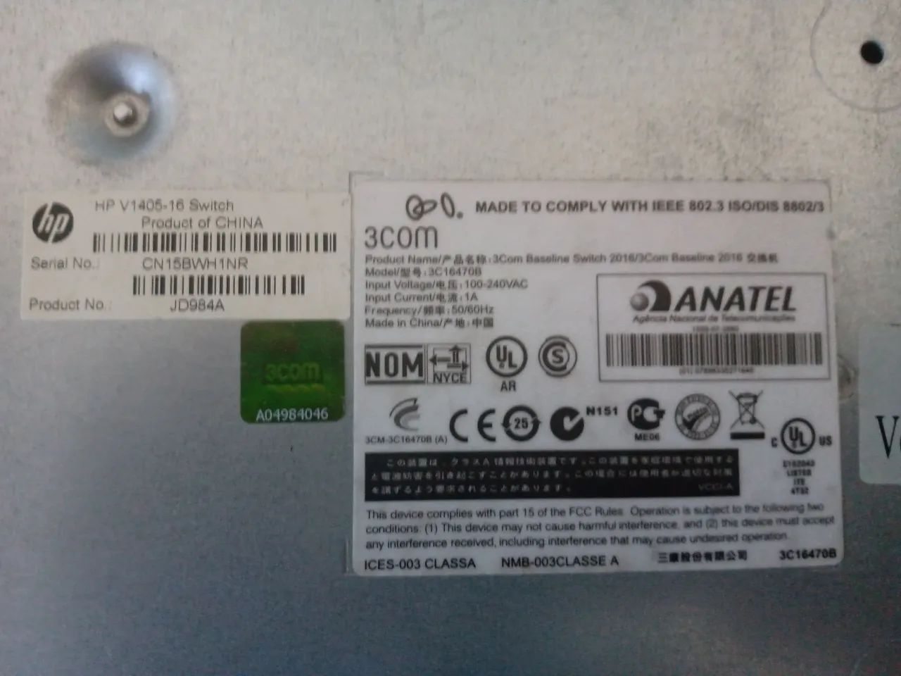 Switch 3com/Hp baseline 2016 - testado e funcionando  - Foto 5