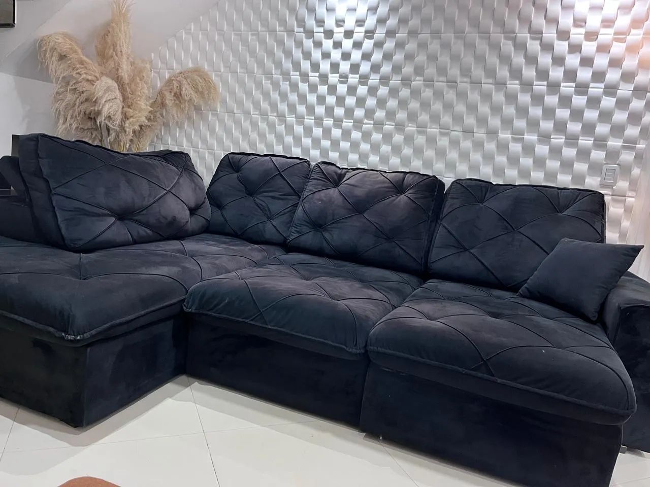 Lindo sofá retrátil e reclinável  - Foto 5