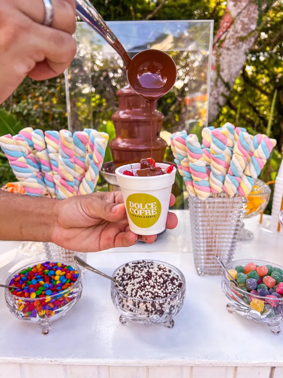 Cascata de Chocolate para eventos 