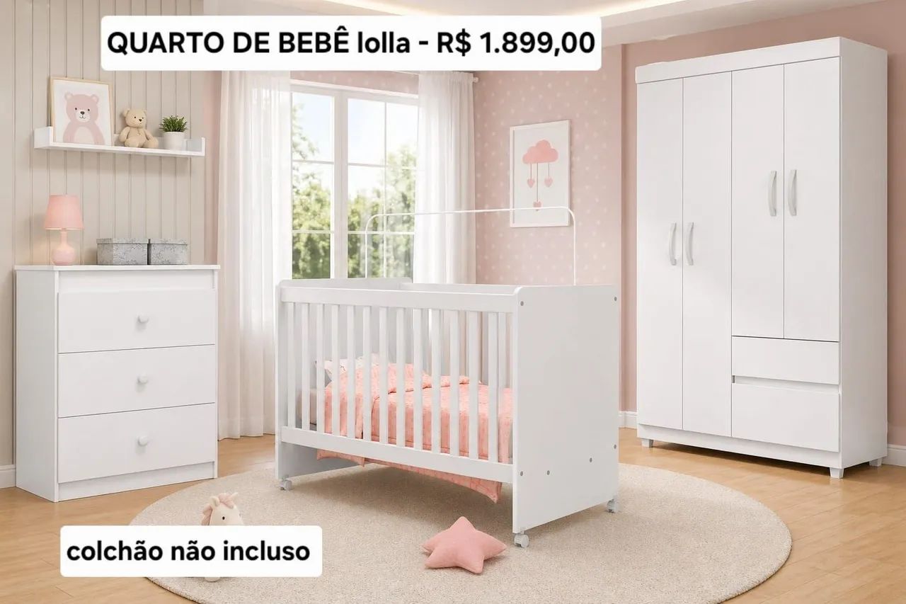 Quarto de bebê Lolla Completo.