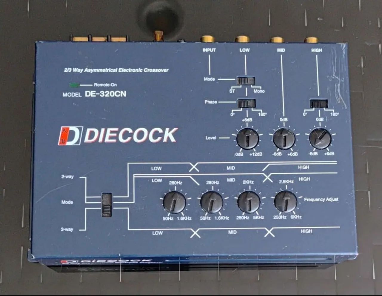 Crossover ativo alta fidelidade de audio DIECOCK DE-320CN