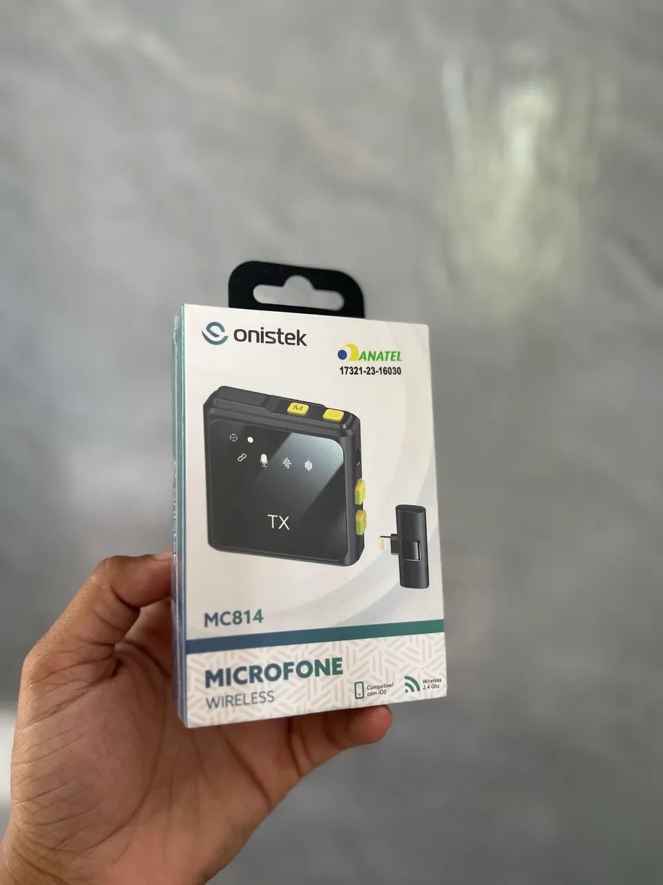 Microfone de lapela onistek iPhone - ENTREGA A DOMICÍLIO 