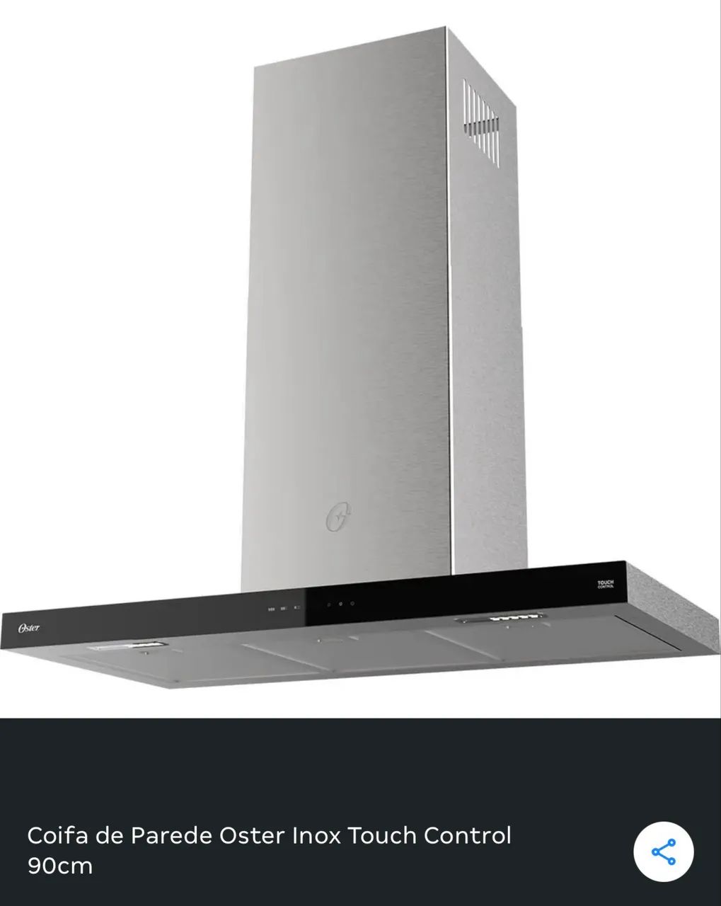 Coifa de Parede Oster Inox touch 90 cm - Foto 2