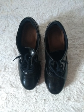 sapato feminino oxford tratorado satinato