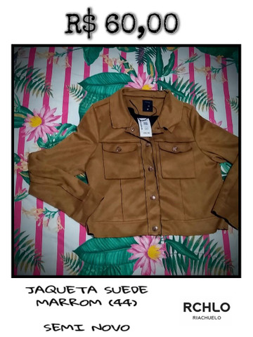 jaqueta suede riachuelo