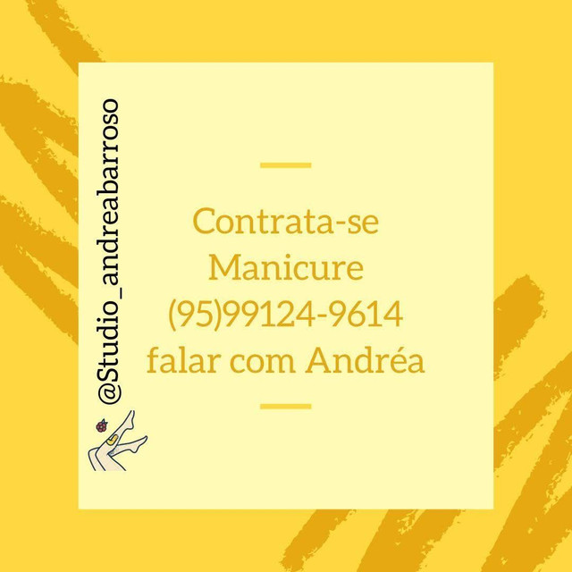 Contrata-se Manicure