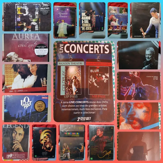 CDS e DVDs diversos originais lacrados para colecionadores
