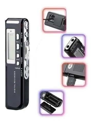 Gravador de Áudio Espião Grava Até 24 Dias Direto 8gb Mp3 digital - Foto 5