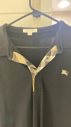 burberry zip polo