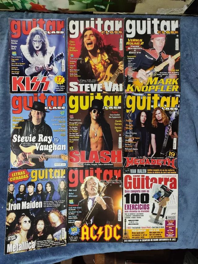 Revistas rock guitar player guitarra guitar glass