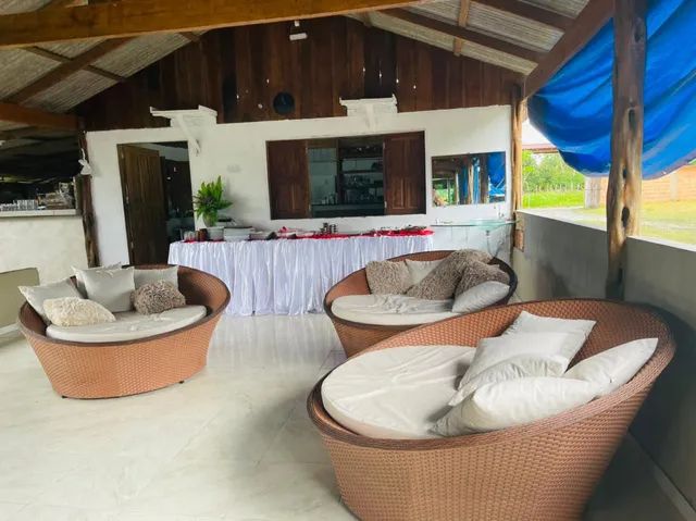 Sofá Redondo Estilo Chaise Rústico Escritório