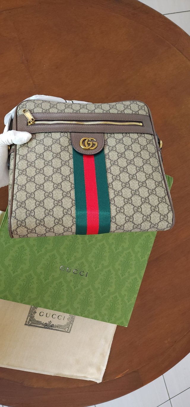 Bolsa Gucci Ophidia Transversal Grande  - Foto 3