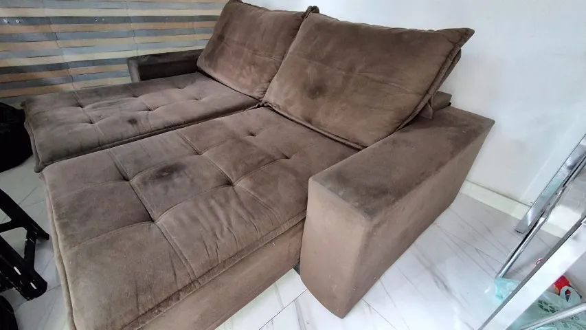 Sofra Retrátil 3 Lugares Bom pastor Marrom 2.30 cm - Foto 4