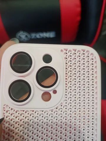 Capa iPhone 14 Pro Rosa bebê com proteção de câmera  - Foto 4