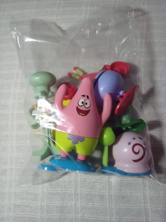 Coleção Burger King - Bob Esponja 6 bonecos - Foto 4