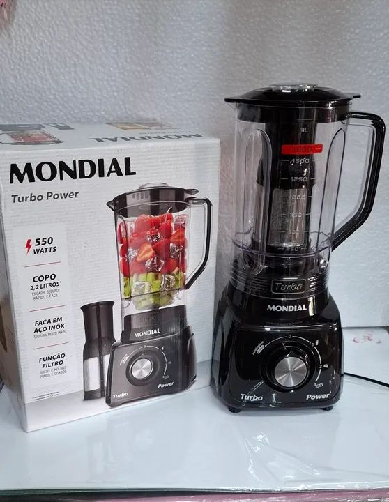 Liquidificador Mondial Turbo Power 550W - 2,2 Litros