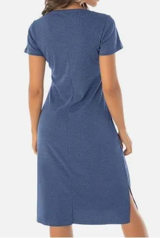Vestido Canelado com Fendas  - Foto 3