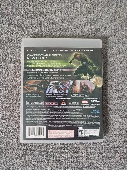 Spider-Man 3 Collector's Editon PS3 Jogo Raro! SpiderMan 3, Homem Aranha 3 - Frete Grátis  - Foto 6