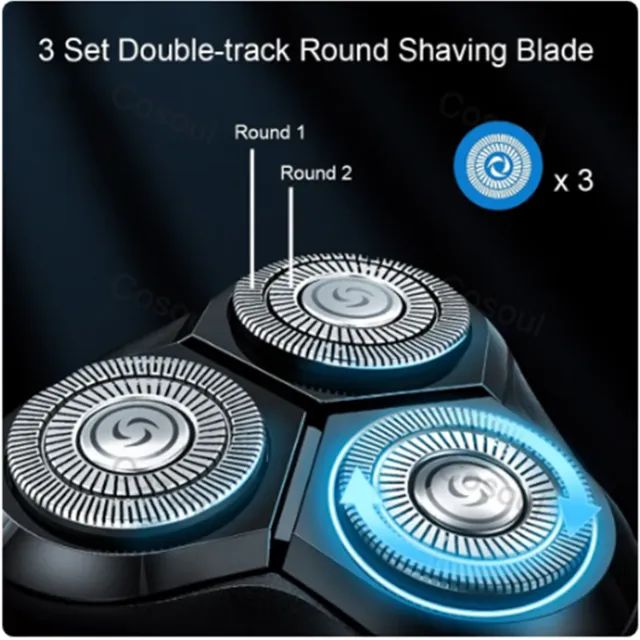 Produto Novo Barbeador Elétrico Poderoso 4D Shaver USB - Foto 4