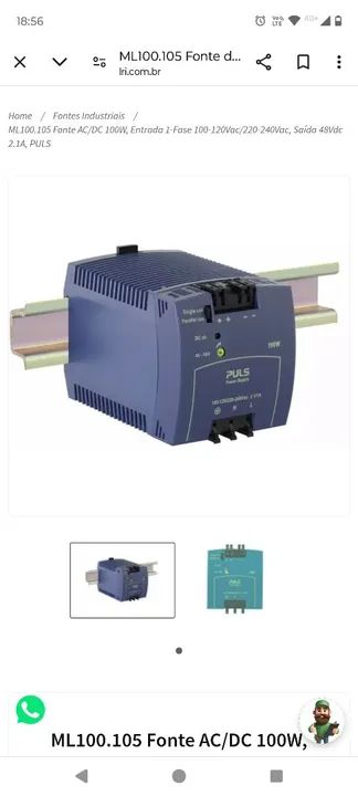 Fonte AC/DC 100W - PULS ML100.105 - Foto 2