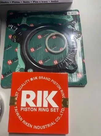 Kit Cilindro Motor Valvulas E Pist O Para Cb Xre Nikki Rik Primeira Linha Motos