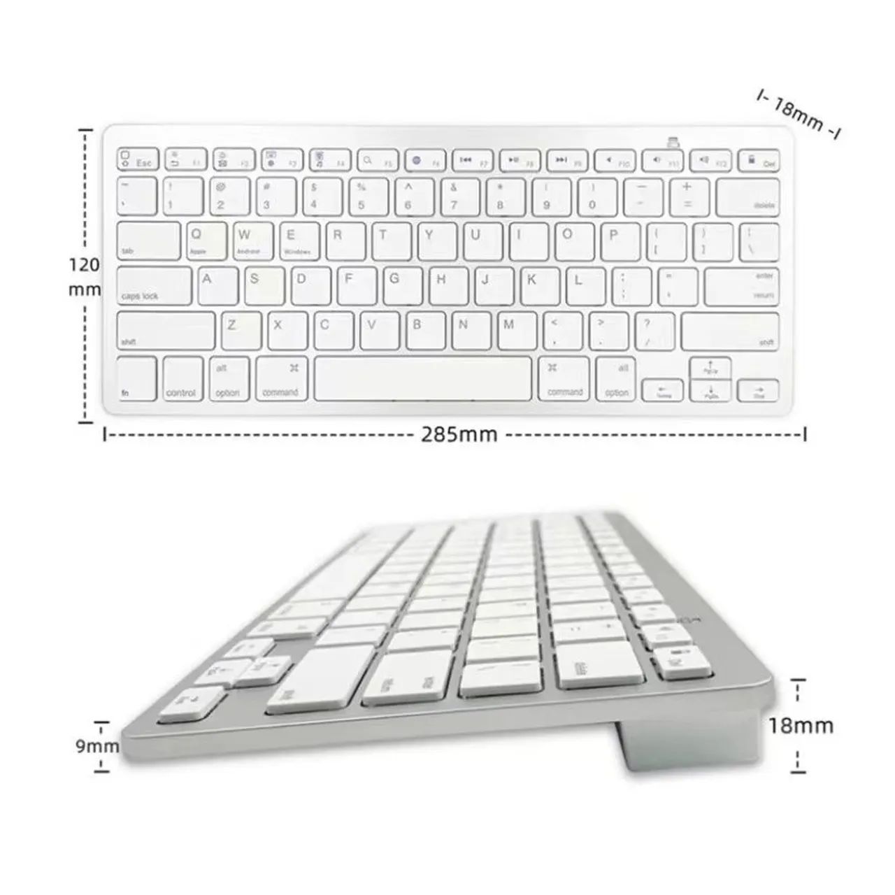 Teclado bluetooth Keyboard, Branco (Novo) - Foto 4