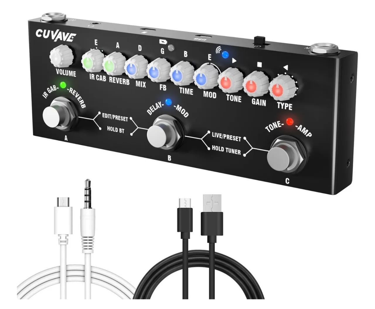 Pedal de efeito Cuvave Cube Baby  preto