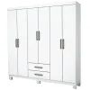 Guarda Roupa Aries Casal 6 Portas 2 Gavetas Carioca